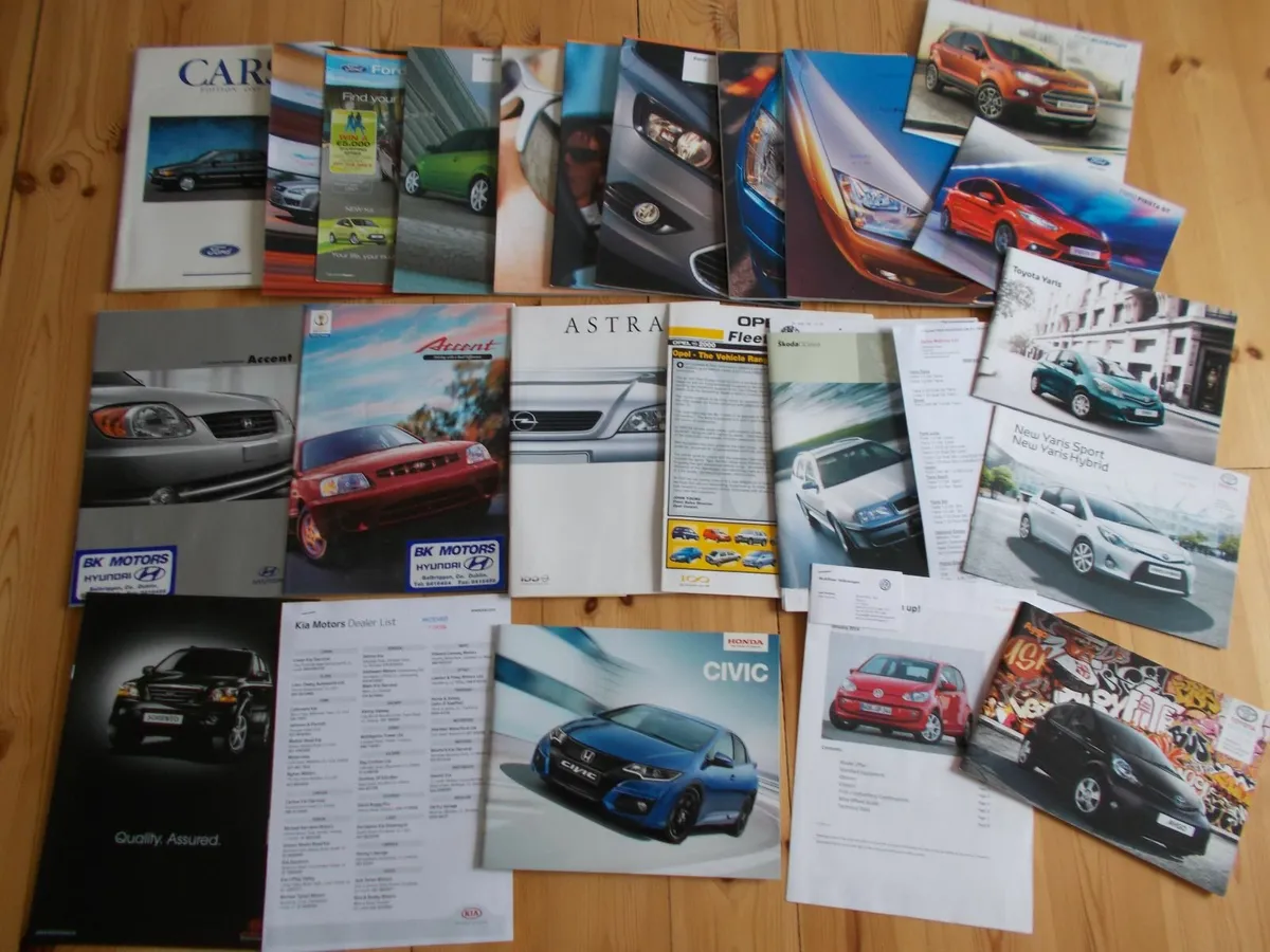 Lot of Car Brochures & Books - Image 1