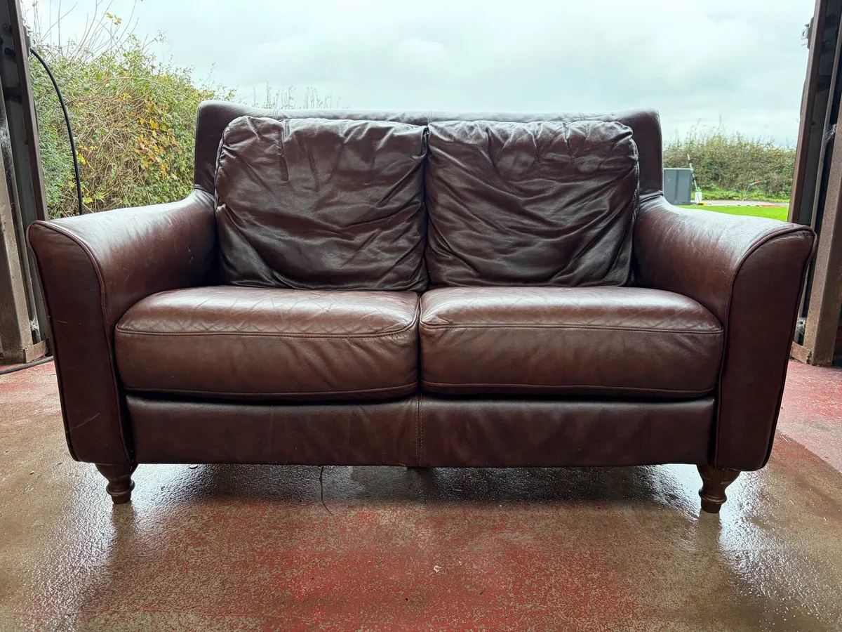 2 SEATER COUCH + FOOT STOOL - Image 3