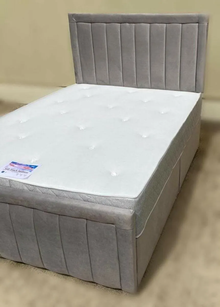 Double Monaco bed frame with Mattress included - Image 1