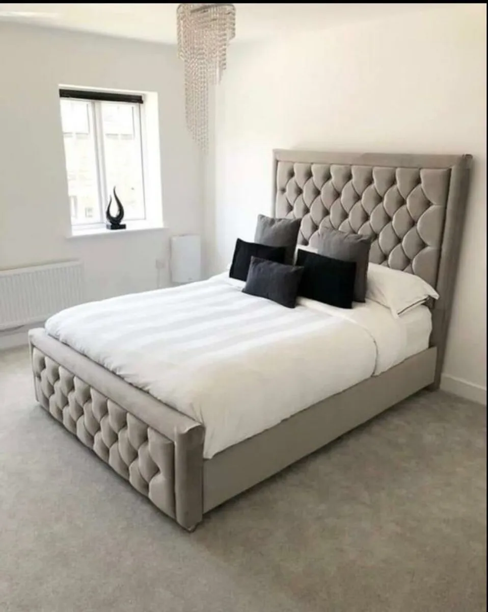 Double Monaco bed frame with Mattress included - Image 2