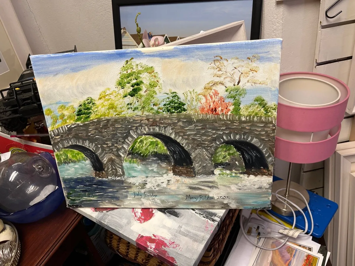 Painting of Behy bridge glenbeigh co kerry - Image 1