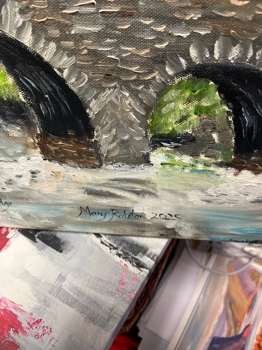 Painting of Behy bridge glenbeigh co kerry - Image 2