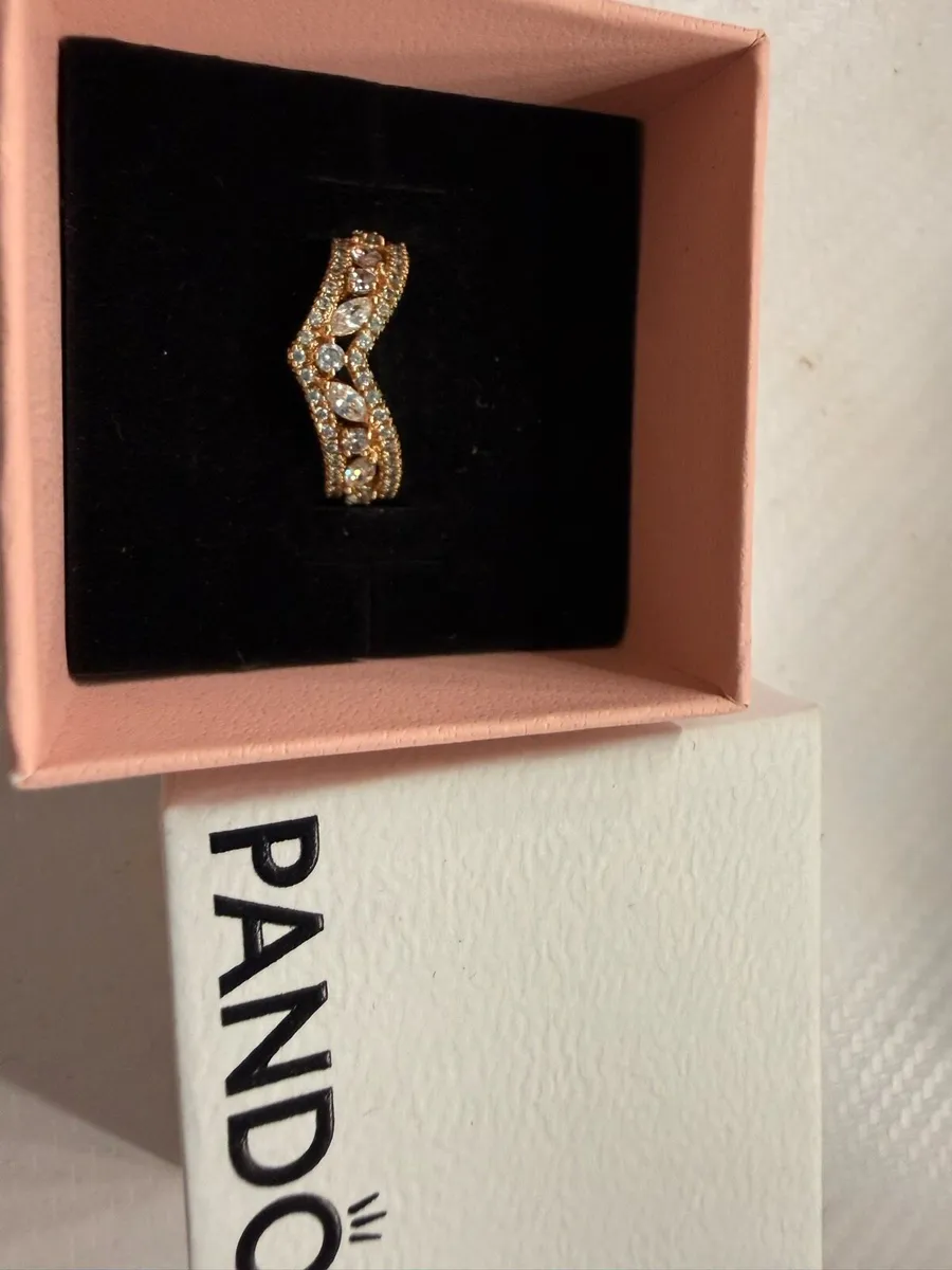 Pandora Princess Wishbone Ring size 54 - Image 2