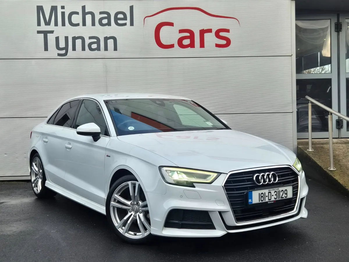 2018 Audi A3 1.4 S Line Petrol Saloon Auto, 18" - Image 1