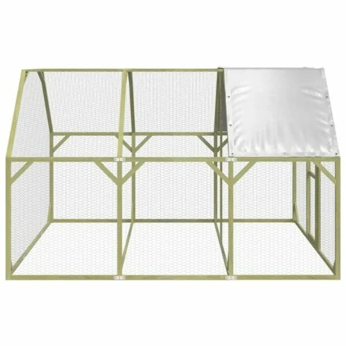 Chicken Coop 268x300x190 cm Impregnated Solid Wood - Image 4