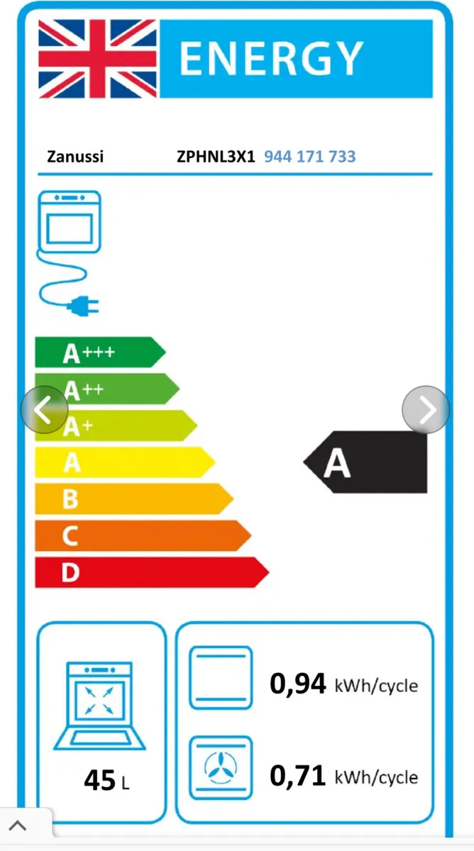 Zanussi Integrated Double Oven/Grill (Manual) - Image 3