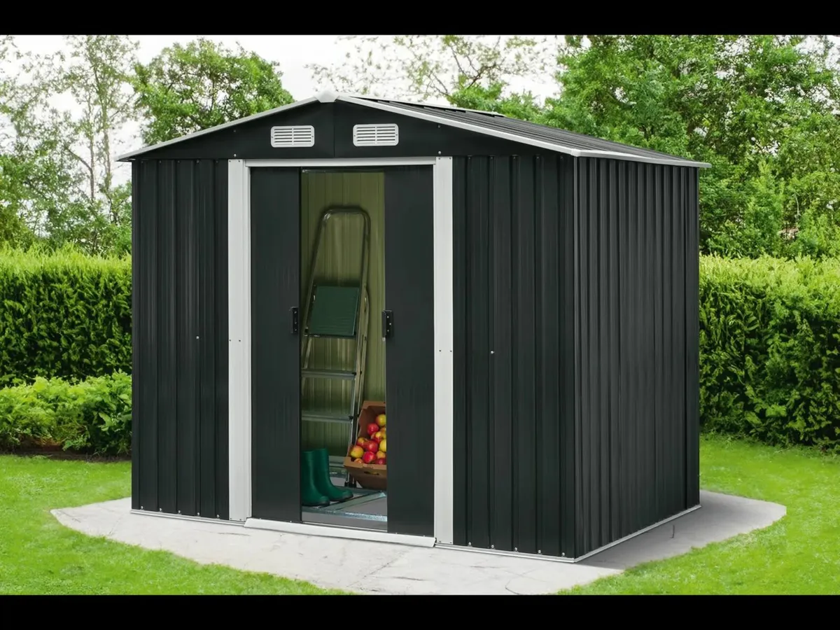 Brand New XL Metal Shed 165 x 230 x 195cm - Image 1