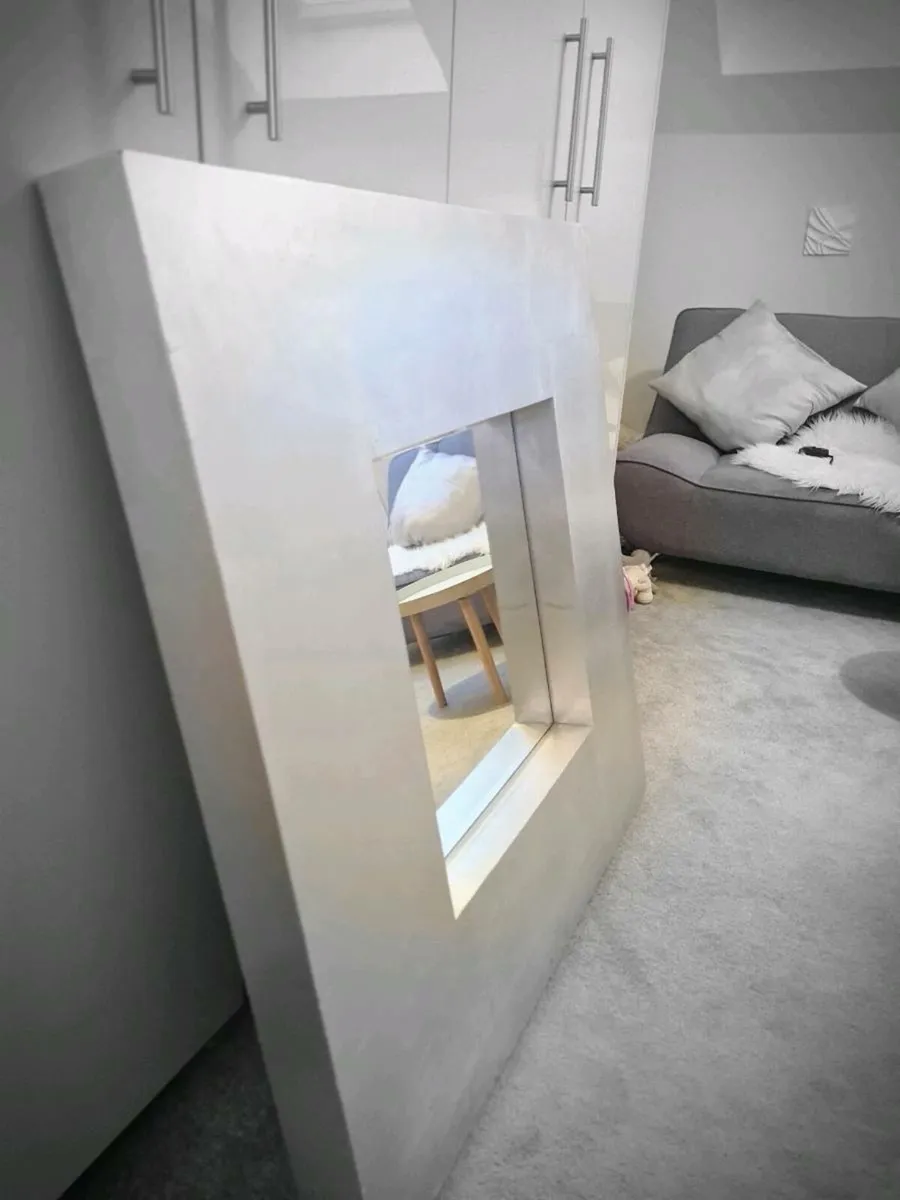Large Silver Mirror - Image 2