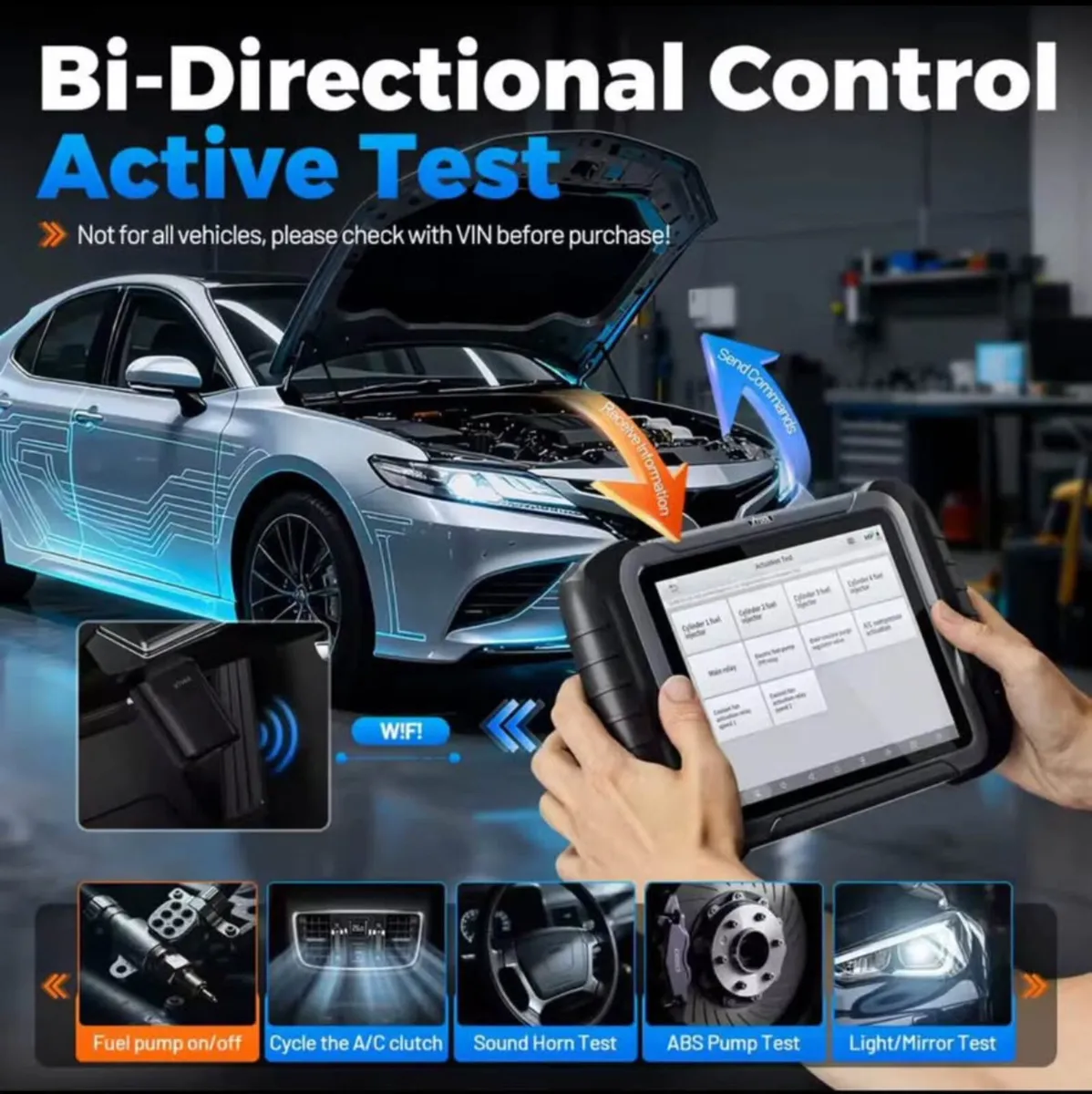 XTOOL D8W  Bluetooth Car Diagnostics Tool topology - Image 2