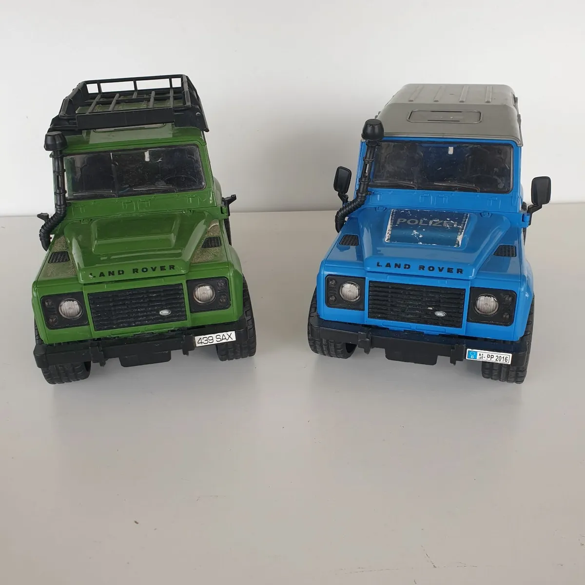 Bruder landrover defenders x 2 - Image 1