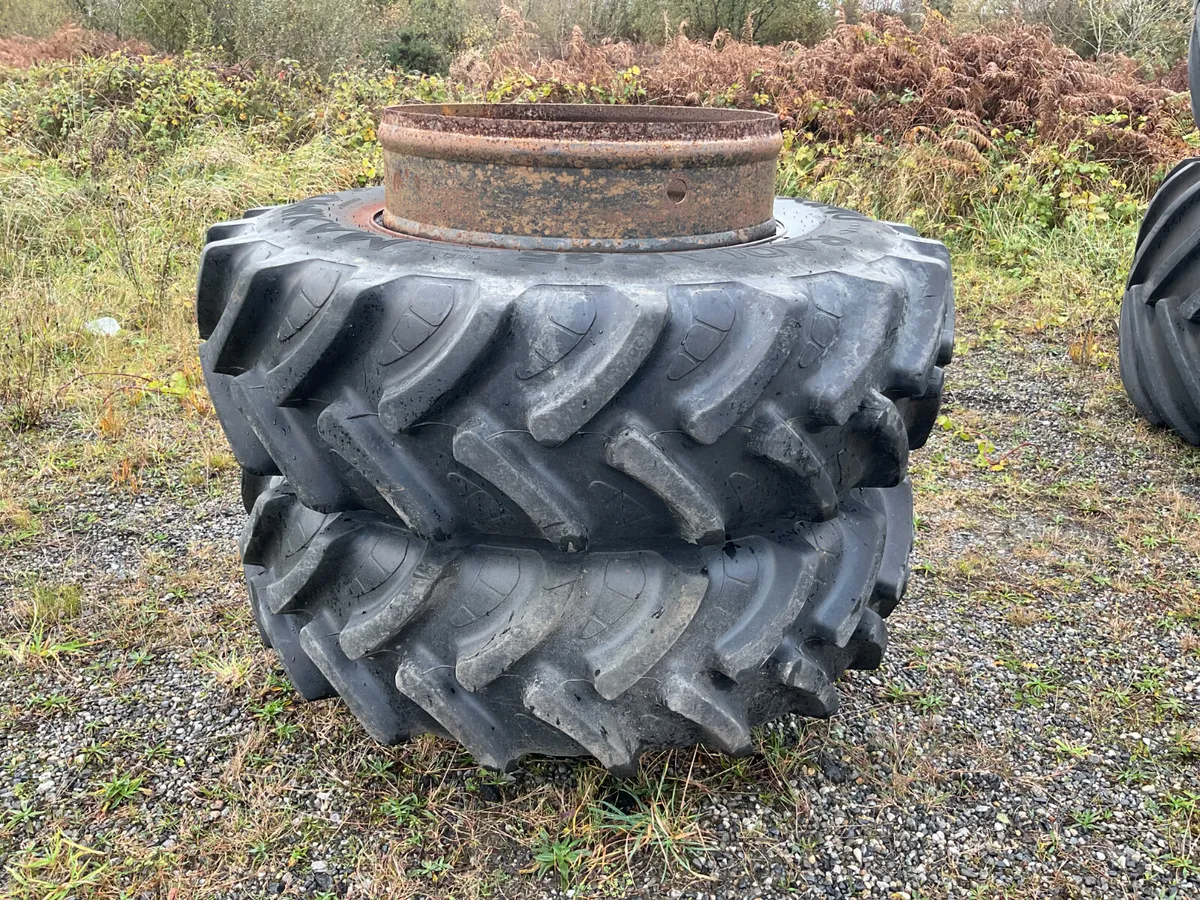 Pair Of 420/85R30 Duals For Auction - Image 1