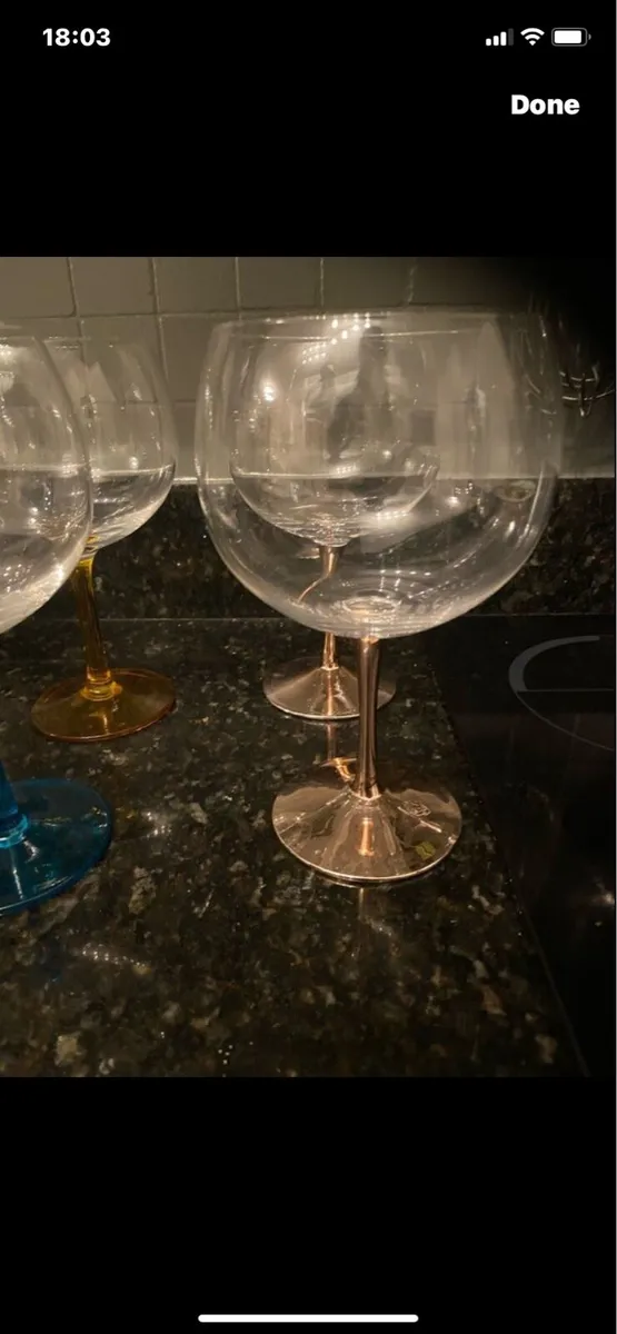 Large Gin Glasses (4) - Image 2