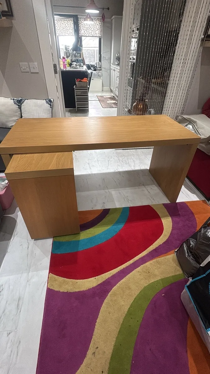 Office Table will pull out table and drawers - Image 2