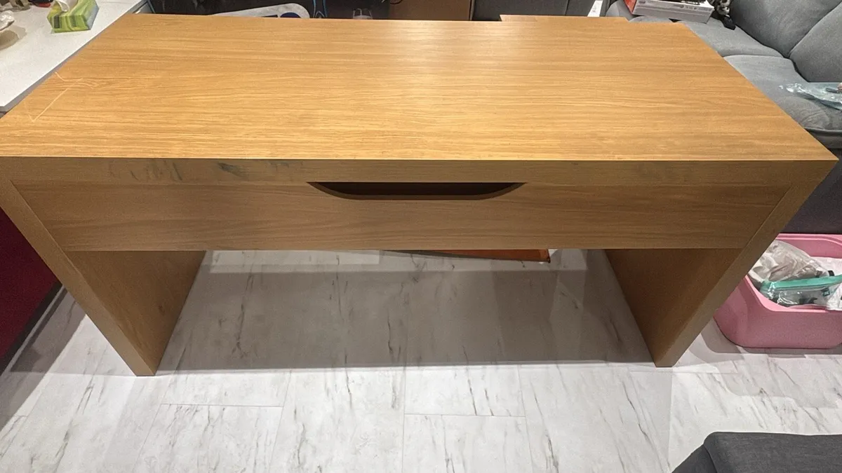 Office Table will pull out table and drawers - Image 3