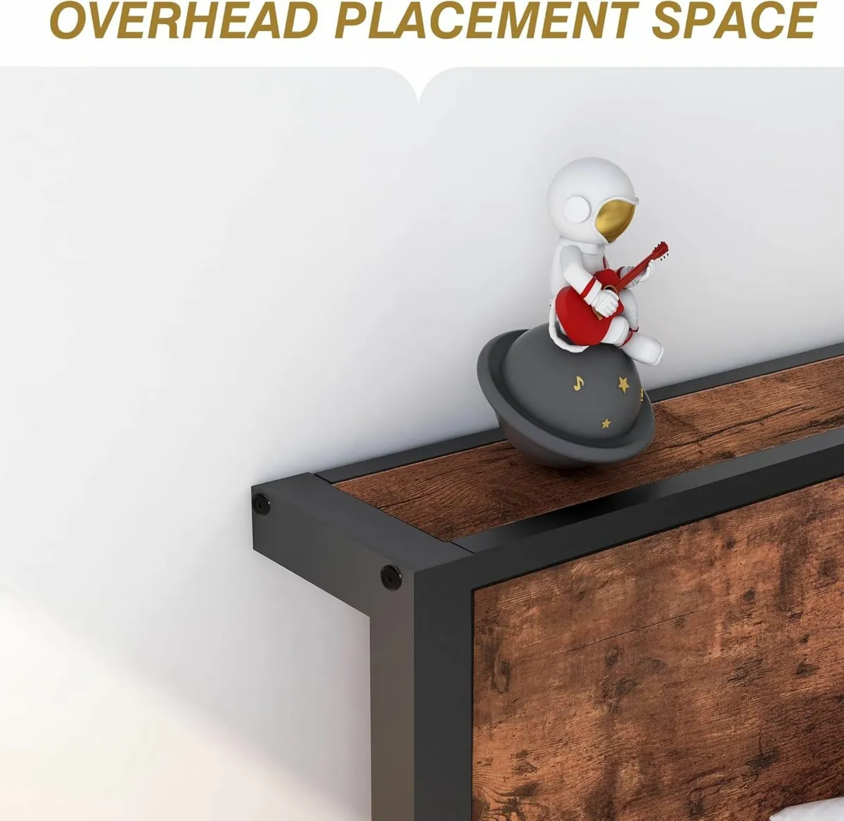 Single Bed Frames Wooden Headboard Shelf 90x190cm - Image 4