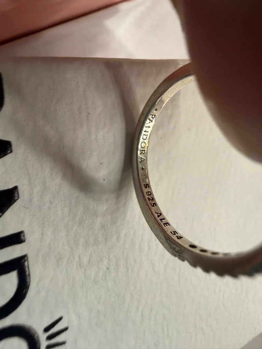 Pandora Elevated Pink Heart Ring size 54 - Image 3