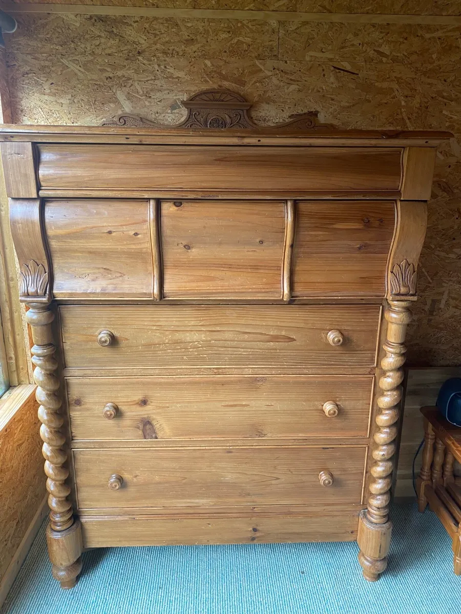 Scottish pine drawer unit - Image 3
