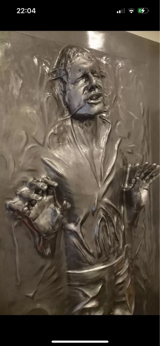 Han Solo in carbonite Star Wars full size prop - Image 3