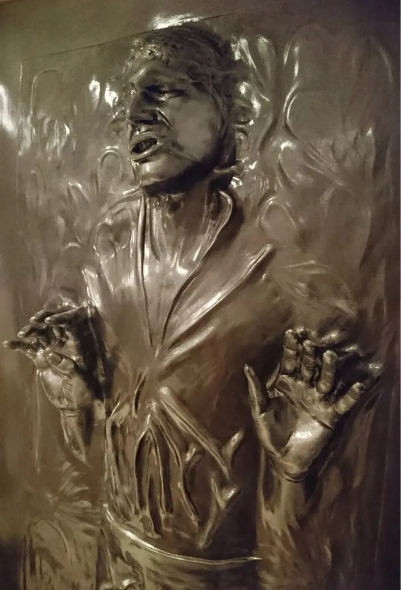 Han Solo in carbonite Star Wars full size prop - Image 4