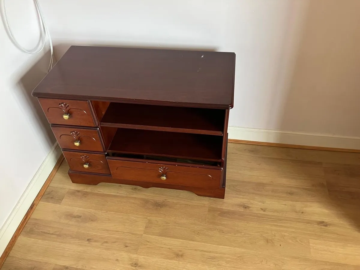 TV unit Mahogany