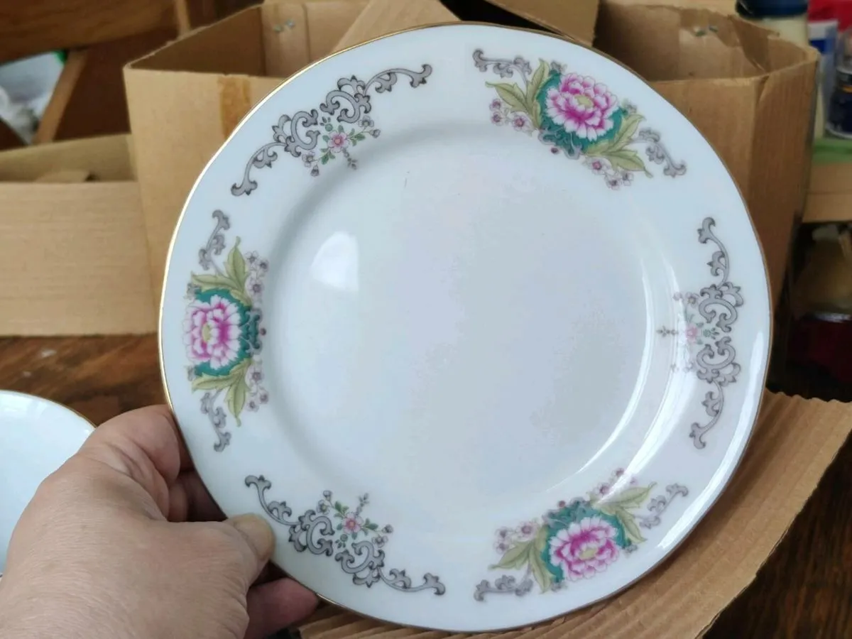 CHINESE AFTERNOON TEA SET, 14CT Gold Painted ! - Image 3