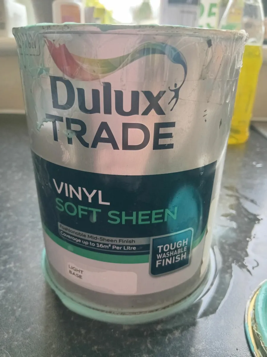 1 litre dulux soft sheen paint tuorquoise - Image 1