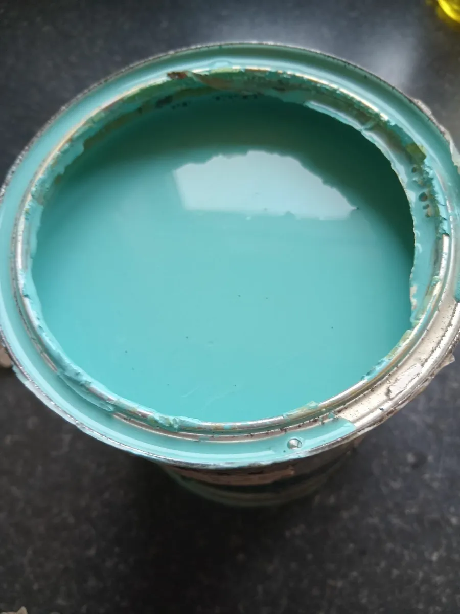 1 litre dulux soft sheen paint tuorquoise - Image 2