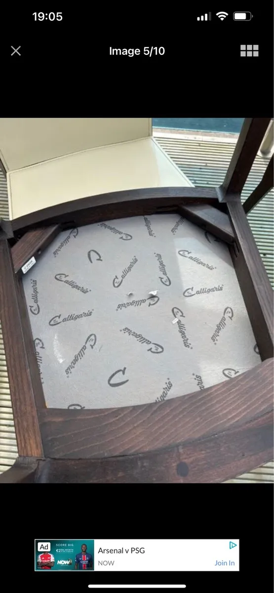 6 Italian dining room chairs - Image 3