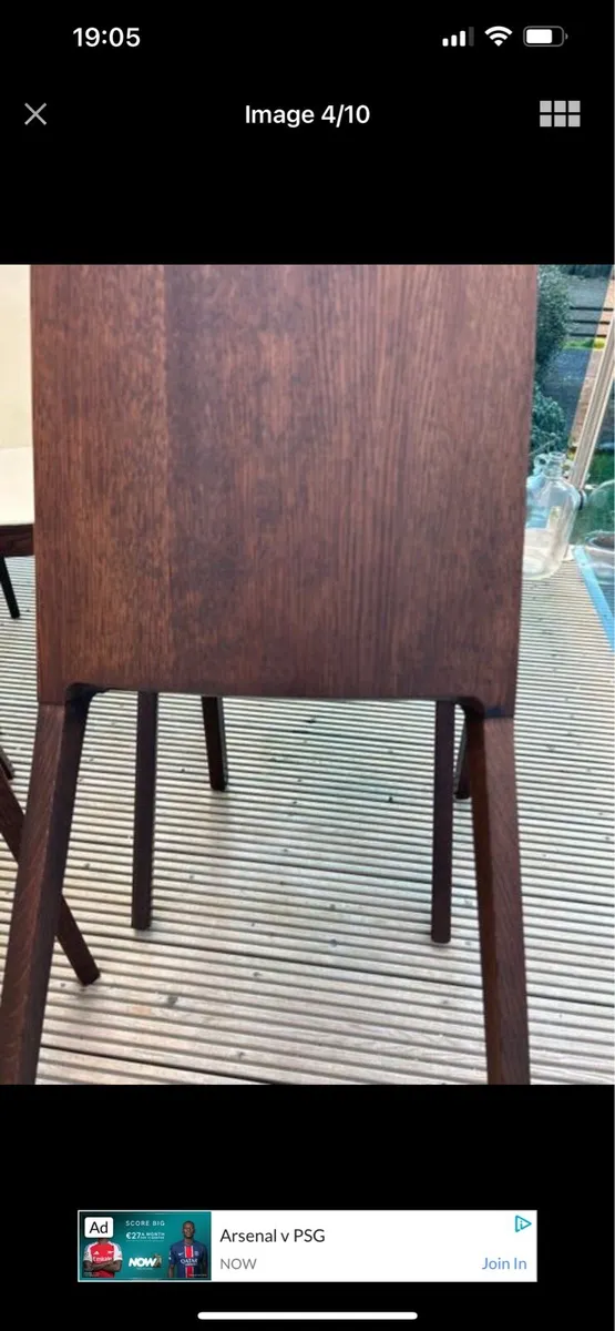 6 Italian dining room chairs - Image 4