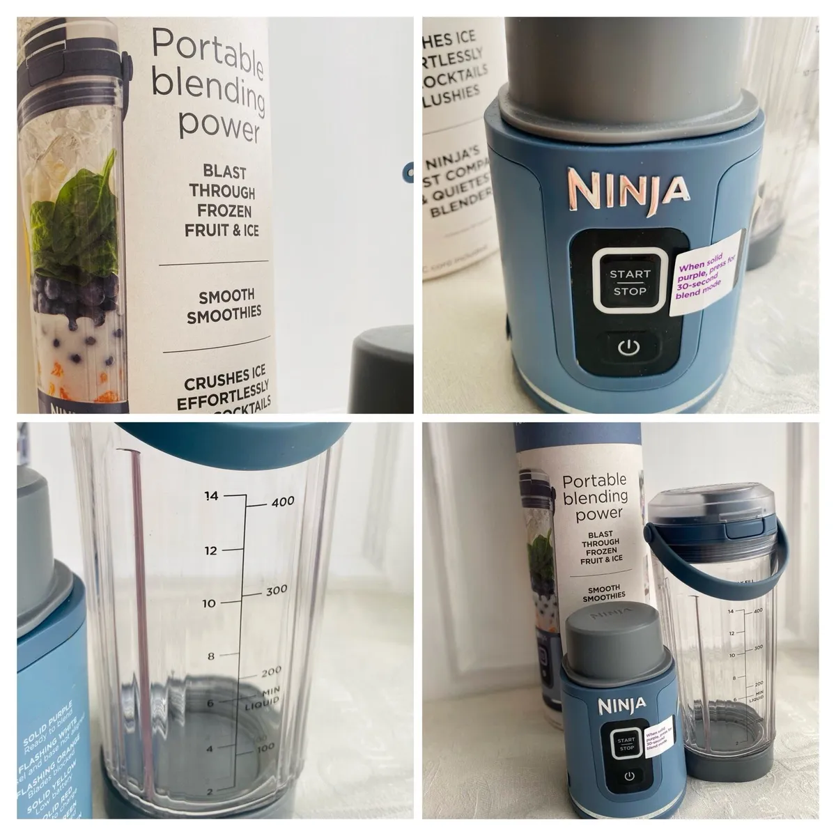 Ninja Blast Cordless Portable Blender - Denim Blue - Image 1