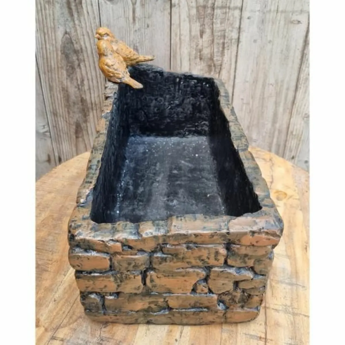 Planter – Two birds on edge – H384 - Image 2