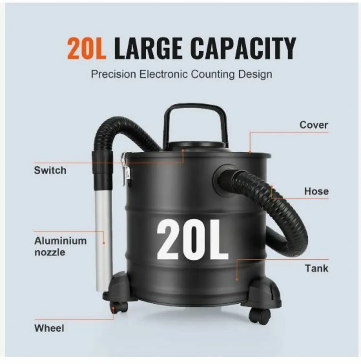 Ash Vacuum Cleaner, 20 L - Image 4