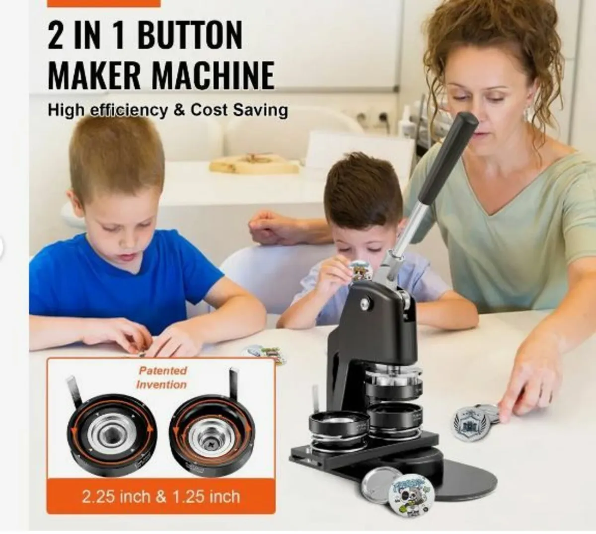 Button Maker Machine, Multiple Sizes - Image 3
