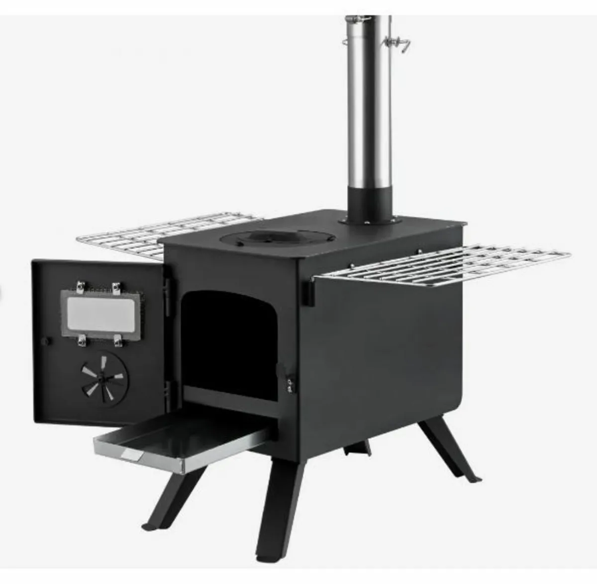 Wood Stove, 218.4 cm, Alloy Steel Camping Tent - Image 3