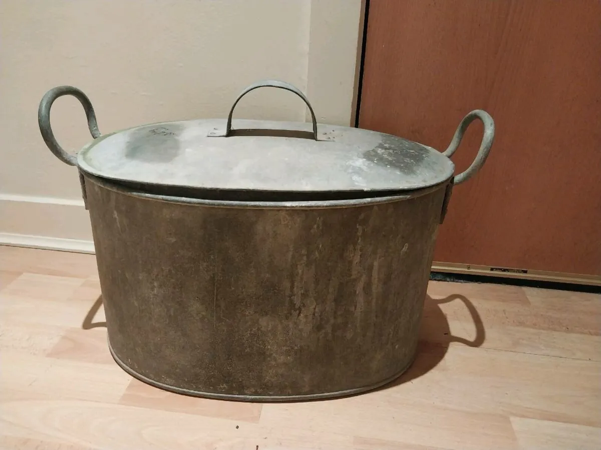 Galvanised Basin / Tub planter - Image 1