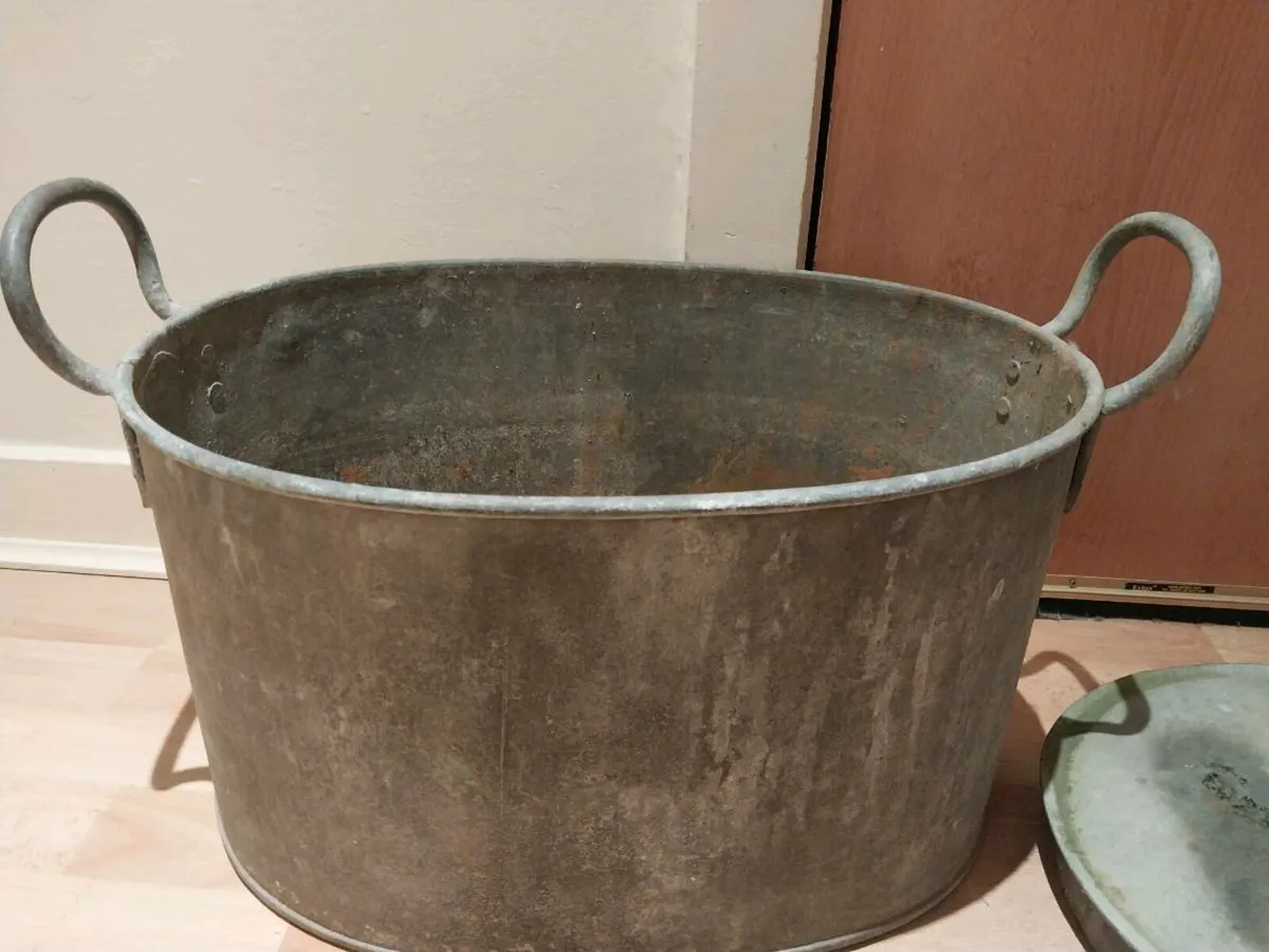 Galvanised Basin / Tub planter - Image 3