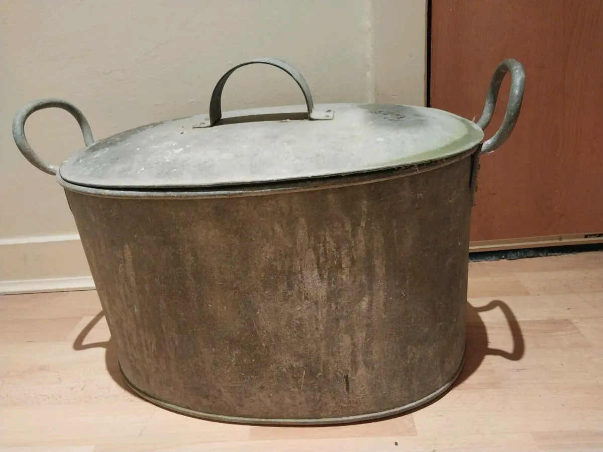 Galvanised Basin / Tub planter - Image 4