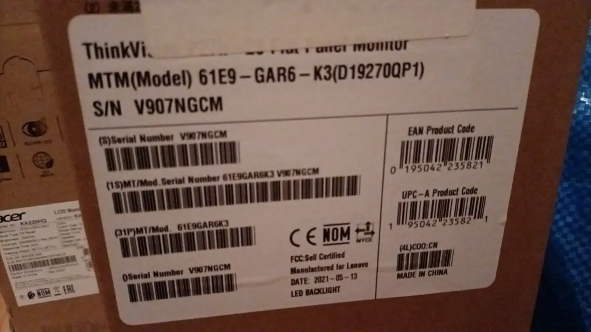 Monitor QHD ThinkVision P27h-20 de 27" (USB-C, Doc - Image 2