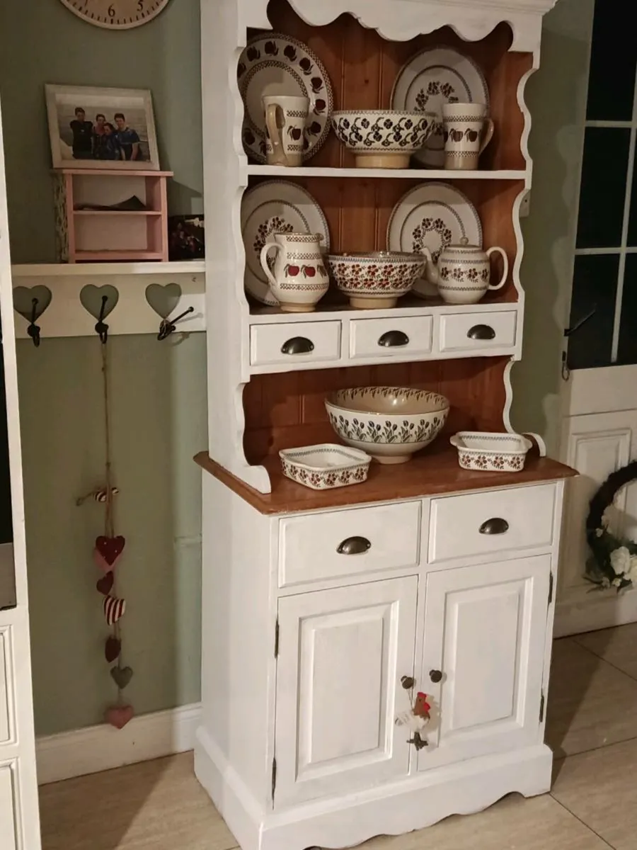 Solid cream kitchen dresser - Image 3