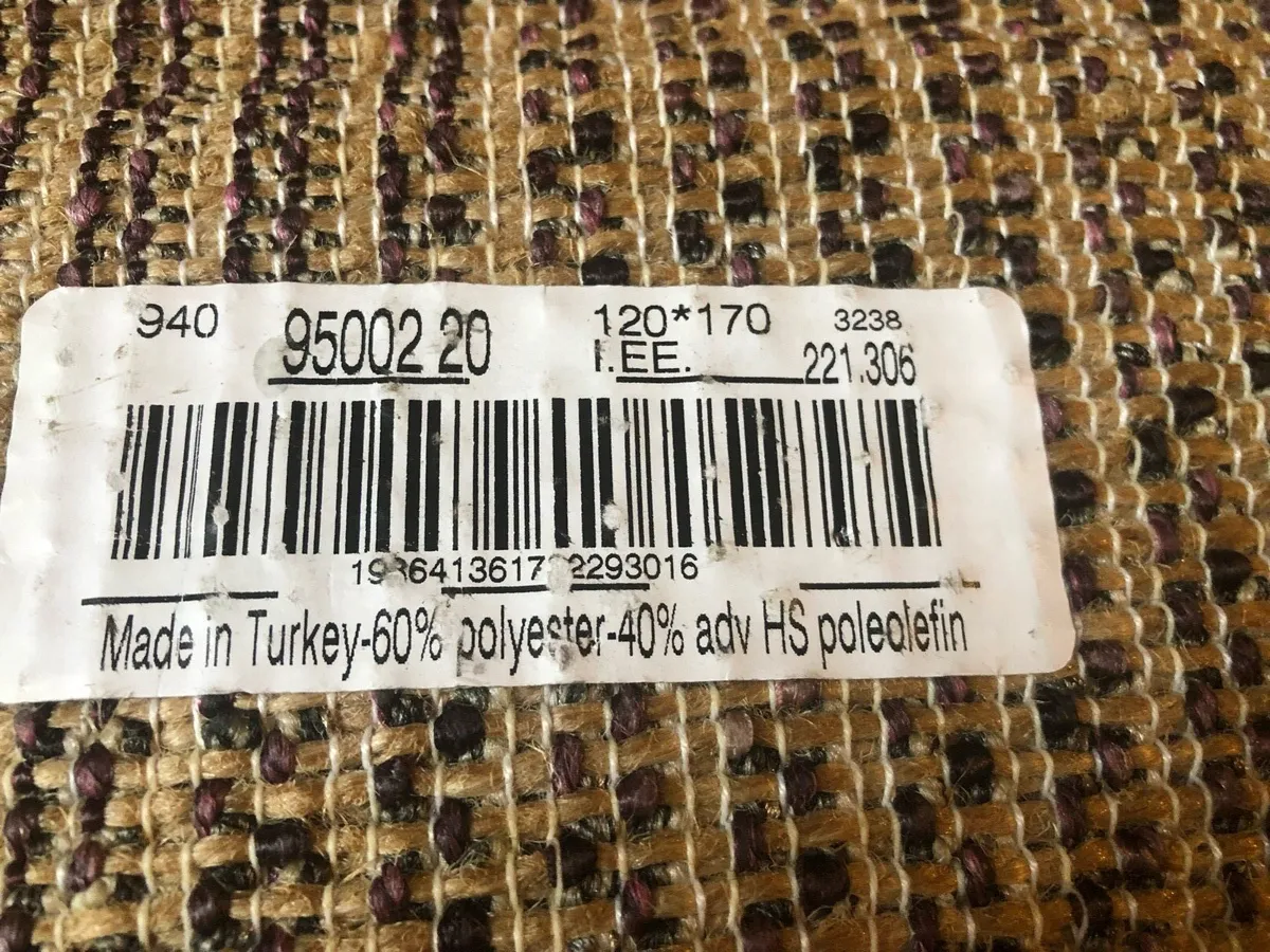 Purple shaggy rug - Image 3