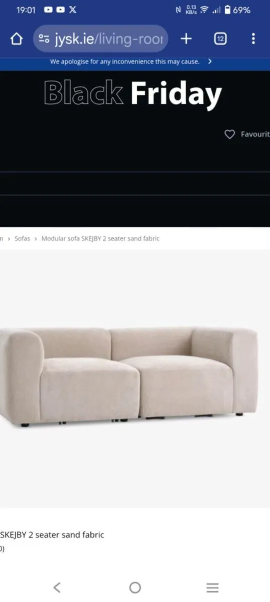 2 seater sofa