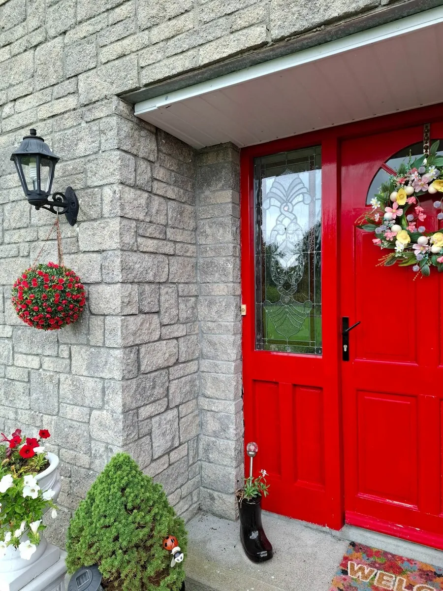 Teak Door and Glass Panels - Image 2