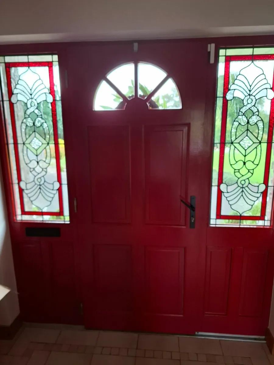 Teak Door and Glass Panels - Image 4