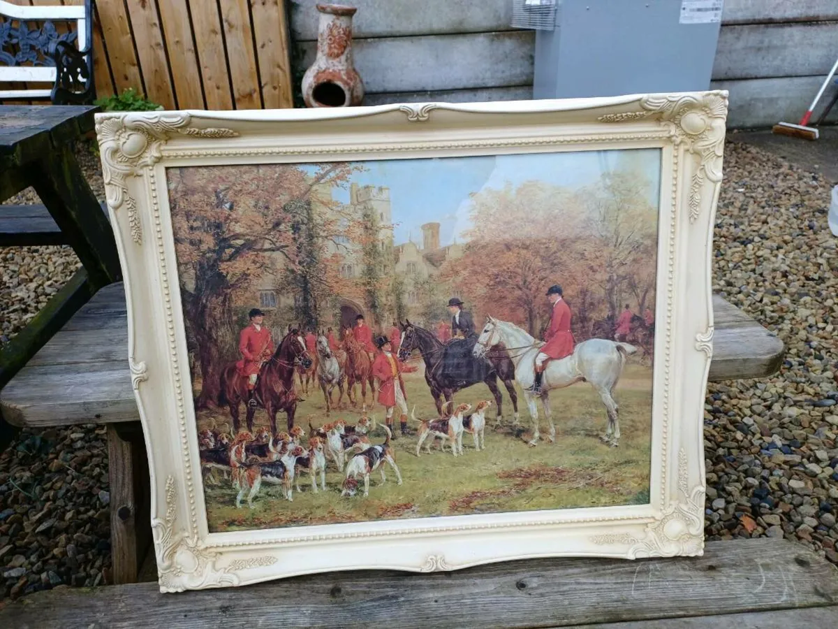 Vintage Fox-Hunting Picture - Image 4