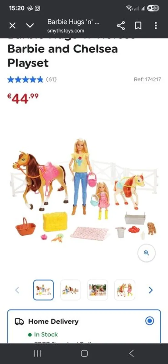 Barbie horses and stable - Image 3