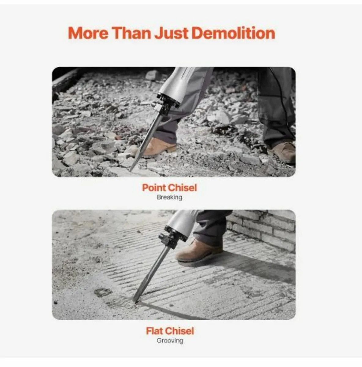 Demolition Jack Hammer Concrete Breaker 2200W - Image 2