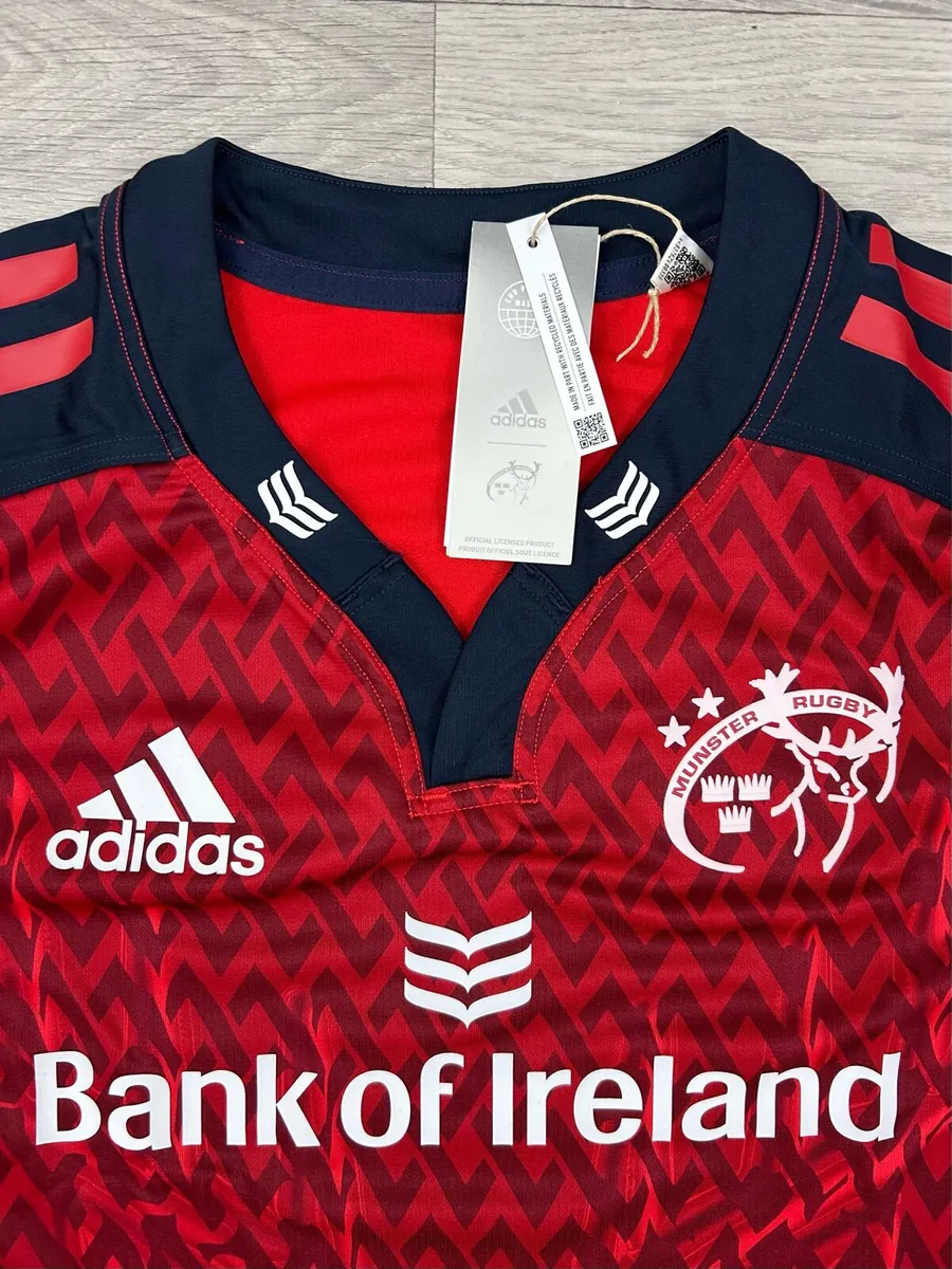 NEW Adidas Munster Rugby Player Issue Jersey XXL - Image 3