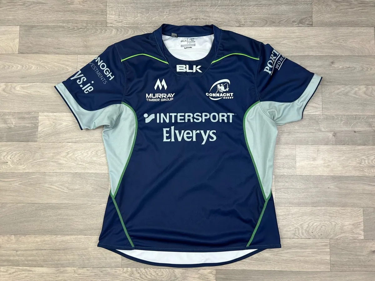 BLK Connacht Rugby Jersey Shirt Mens XL - Image 1