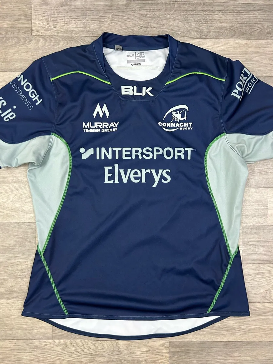 BLK Connacht Rugby Jersey Shirt Mens XL - Image 2