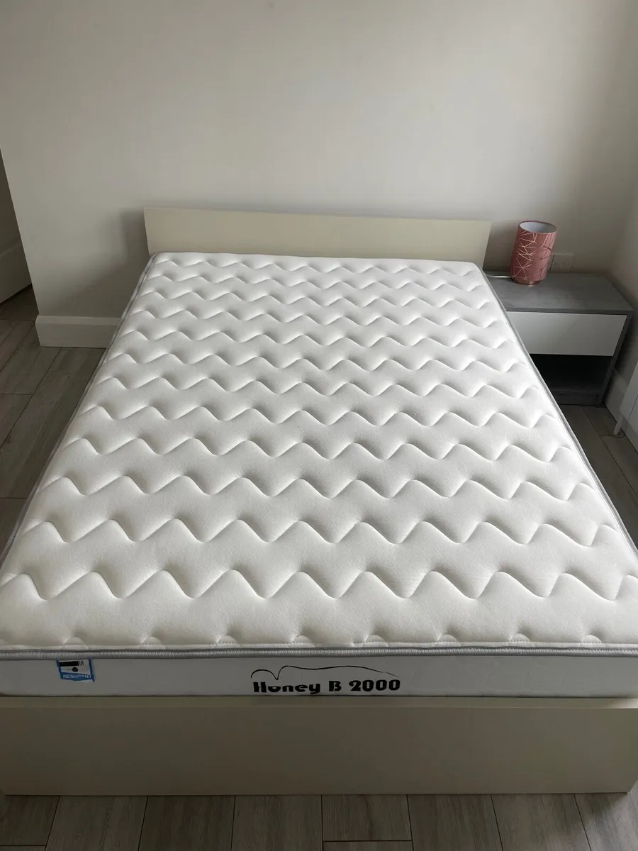 Double Bed & Mattress - Image 1